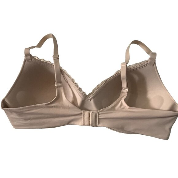 Maidenform Women Small Pushup Adjustable Strap Tan Smooth Cup Bra - Picture 2 of 4